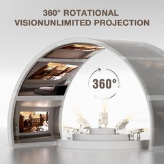 4K Smart Mini Projector with WiFi & Bluetooth – Portable 1080P Home Theater