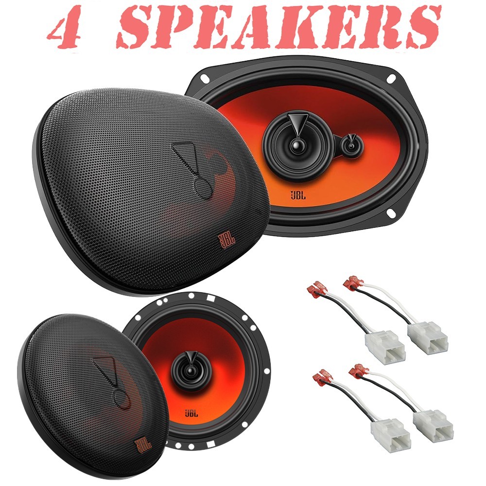 560W 6×9″ Front & 400W 6.5″ Rear Door Speakers for 2002-2008 Dodge RAM 1500,2500