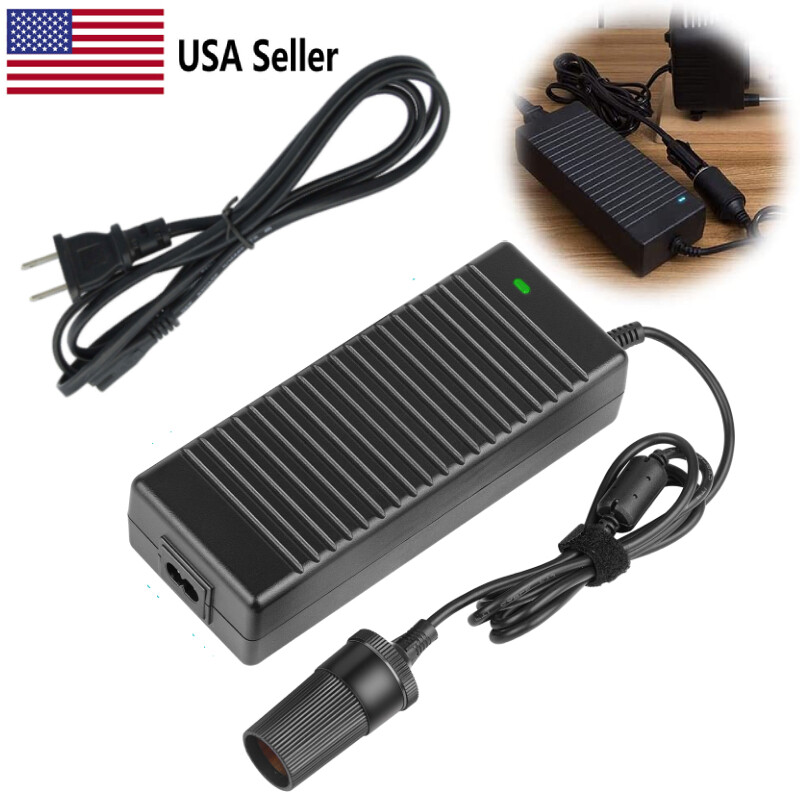 AC to DC Converter 10A 110V-220V 12V Car Cigarette Lighter Socket Power Adapter