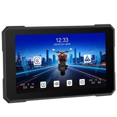 7″ Wireless CarPlay Android Auto Portable Screen Waterproof Motorcycle Navigator
