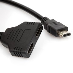 4K HDMI Cable Splitter Adapter 2.0 Converter 1 In 2 Out 1 Male to 2 Female