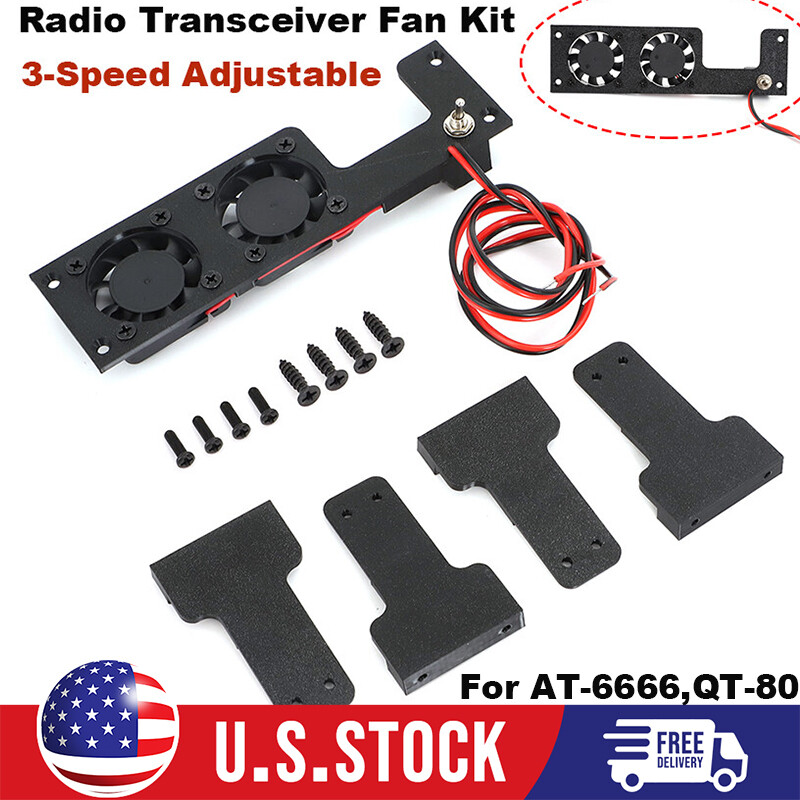 For AnyTone AT-6666,T-6666 PRO Fan Kit Radioddity QT-80,SR-447 Radio Transceiver