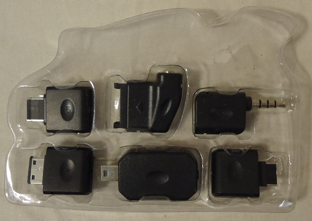 Dynex 6 Piece Adapters Set Plastic Metal