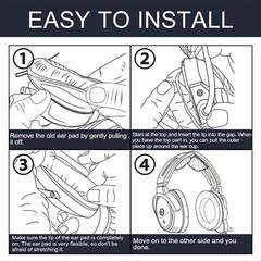 Ear Pads Headband Cushion Foam Mic Muff Kits For Bose Aviation Headset X A10 A20