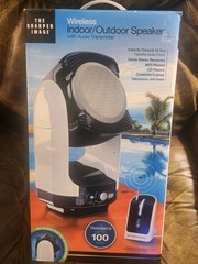 Sharper Image Wireless NIB Indoor/Outdoor Speaker LP 115BMS. Tested. AWESOME!!