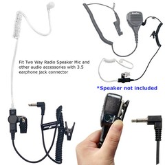 3.5mm Listen Only Acoustic Tube Police Headset Earpiece for Motorola Speaker Mic
