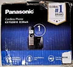 Panasonic KX-TGD810B Cordless Phone Advanced Call Block 1 Handset Bilingual ID