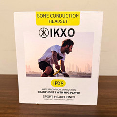 IKXO Q1 PRO Bone Conduction Neckband Headset Red IPX8 BT Built-In MP3 8GB