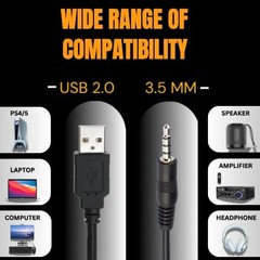 3.5mm Aux to USB Adapter Cable – 3ft USB 2.0 Male to 3.5mm Audio Jack Cord fo…
