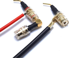 Banana Plug to 4Mm Female Jack Adapter, Speaker Audio Connectors, 4-Pack