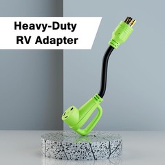 3 Prong 30 Amp RV Generator Adapter Cord, Generator to RV Adapter NEMA L5-30P