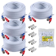ANNKE 60/100ft CCTV BNC Extension Wire Cord Security Camera Video DC Power Cable