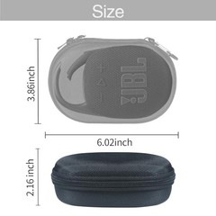 Case for JBL Clip 5 Portable Bluetooth Speaker, Cover for JBL Clip 5 Black