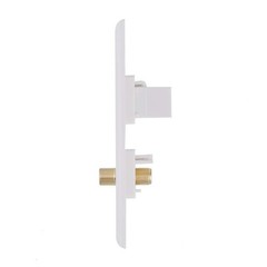 HDMI Wall Plate, 1 Port 4K HDMI Keystone to Female, 1 Port F Type Connector C…
