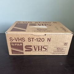 Lot Case Of 10 Fujifilm S-VHS ST-120 Premium Video Tape 6 Hours NEW SEALED
