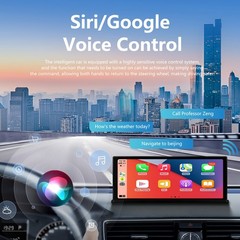 10.26″ Carplay Dash Camera Dvr Android Auto WiFi FM Rearview Camera Support 4K