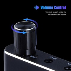16-300Ω Mini HiFi Headphone Amplifier Portable Earphone AMP w/ 3.5mm Audio Cable
