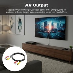 DVD Player for TV 1080P Region Free DVD Players for Smart TV Mini DVD AV+USB
