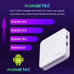 H96MAX H313 Android 14 TV Box 2GB RAM 16GB ROM 4K Ultra HD WiFi 6 BT5.0