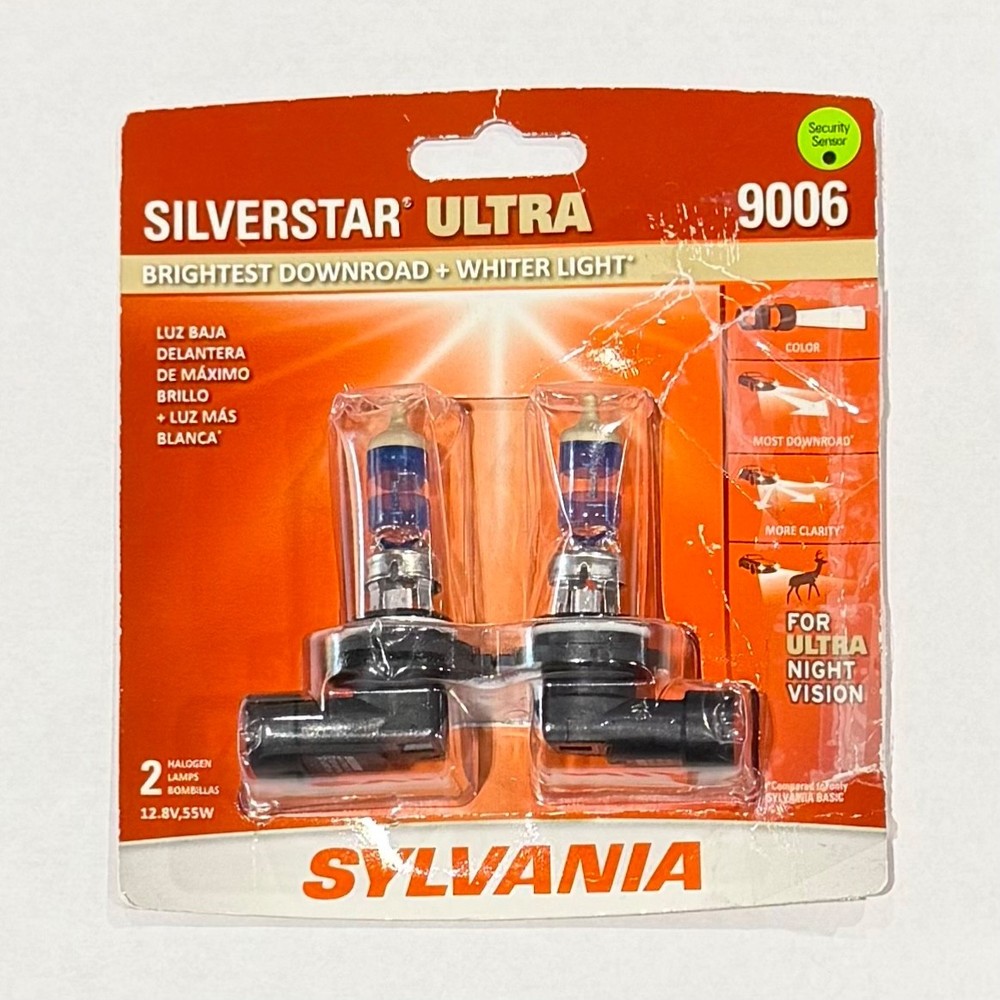 Sylvania 9006 SilverStar ULTRA Halogen Headlight Bulbs 2-Pack