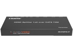 A-NeuVideo ANI-0102POE-XT 1×2 HDMI POE 1080/4K30 Extender Splitter with 2x Rx