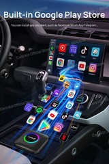 8 128G Android Auto Carplay LED Ai Box Multimedia Players Wireless Android 13