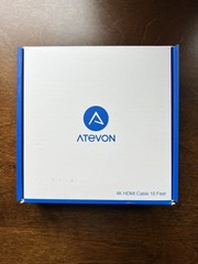 Atevon Deluxe 10ft 4K HDMI Male A To Male A 24K Gold Plated Plug In Cable