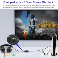HDMI Audio Extractor, 4K x 2K Audio Splitter, 4K30Hz HD MI Input to HDMI + Op…
