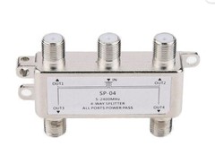 4 In 1 Out RF Combiner 1 In 4 Out RF TV Splitter For CATV Box Satellite Antenna