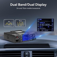 All-In-One RT95 Mobile Transceiver – 180° Rotatable LCD & Easy Setup Included