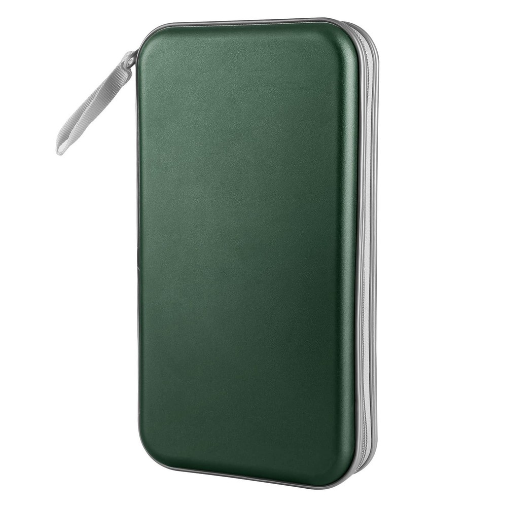 CD DVD Case Holder Dark Green 80 Capacity Hard Plastic