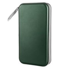 CD DVD Case Holder Dark Green 80 Capacity Hard Plastic