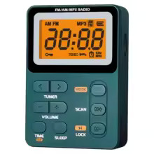 FM/AM portable mini radio, multi-function radio, MP3, 3.5 headphone jack
