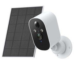Waterproof Wireless Solar Powered Security Camera WiFi Night Vision 2-Way Audio