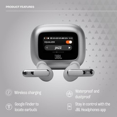 JBL Live Beam 3 Noise-Canceling True Wireless Earbuds (Silver)
