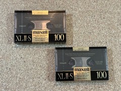 NEW Sealed Two Maxell XLII-3 100 Minutes Audio Cassette Tapes High Bias Japan