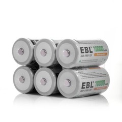 Lot D C Cell Size Rechargeable Batteries High Capacity NiMH /LCD Battery Charger