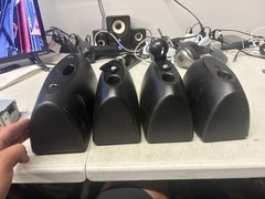 Klipsch Quintet Speakers 4.0 Wired Black Home Theater Center 3 Satellites TESTED