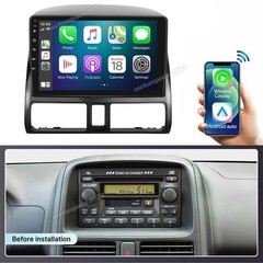 Apple CarPlay Android 15 Car Stereo Radio GPS Wifi For Honda CR-V CRV 2002-2006