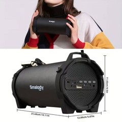 Loud Bluetooth Speaker Portable Wireless Boombox Aux Rechargeable Bass System