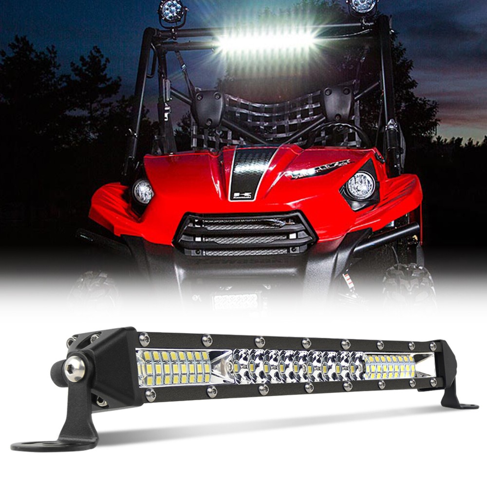 10″ inch 450W LED Work Light Bar Combo Spot Flood for Can-Am Polaris RZR UTV ATV