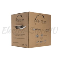RG6 Coaxial Cable Quad Shield Direct Burial Bulk 18AWG Coax Wire Satellite