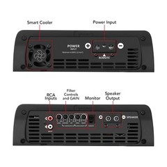 Taramps Bass 3K Amplifier 3000W 1 Ohm HD Power Compact Car Amp