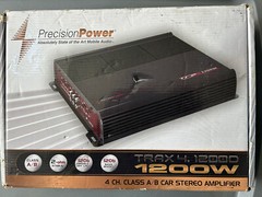 Precision Power amplifier 1200W 4 channel 2-ohm stable open box Track 4 12000