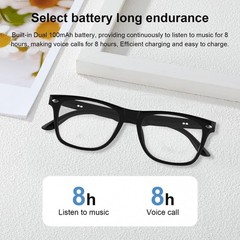 Smart Glasses for Men Women, Open Ear Audio Design, Color-Change Lenses, Supp…