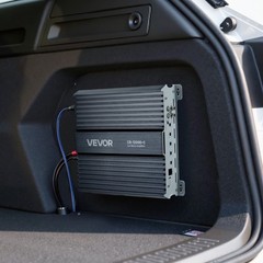 VEVOR Monoblock Car Amplifier Class D Subwoofer Amplifier 1200W RMS 1/2/4 Ohm