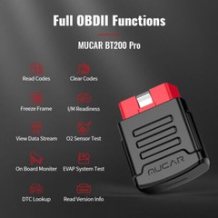 2025 MUCAR BT200 Pro All System Diagnostic Tool OBD2 Scanner For Car 15 Resets