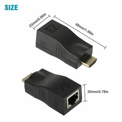 4K 1080P HDMI Extender to RJ45 Over Cat 5e/6 Network LAN Ethernet Adapter LOT