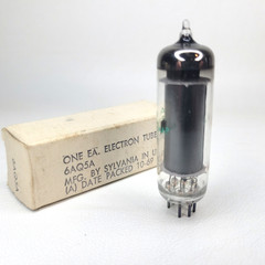 NOS Sylvania 6AQ5A Vacuum Tube (A) 10-69 Military Spec Box Packed Vietnam Era