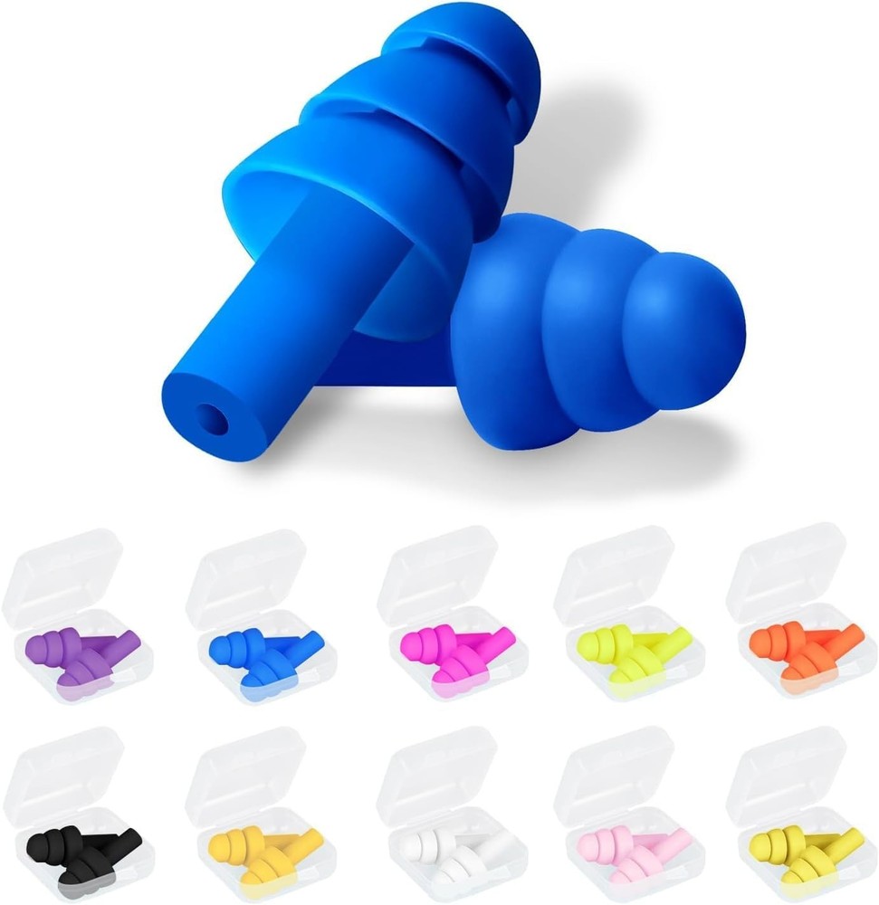 20 Pairs Ear Plugs for Sleeping Noise 1 Count (Pack of 20), Multicolor